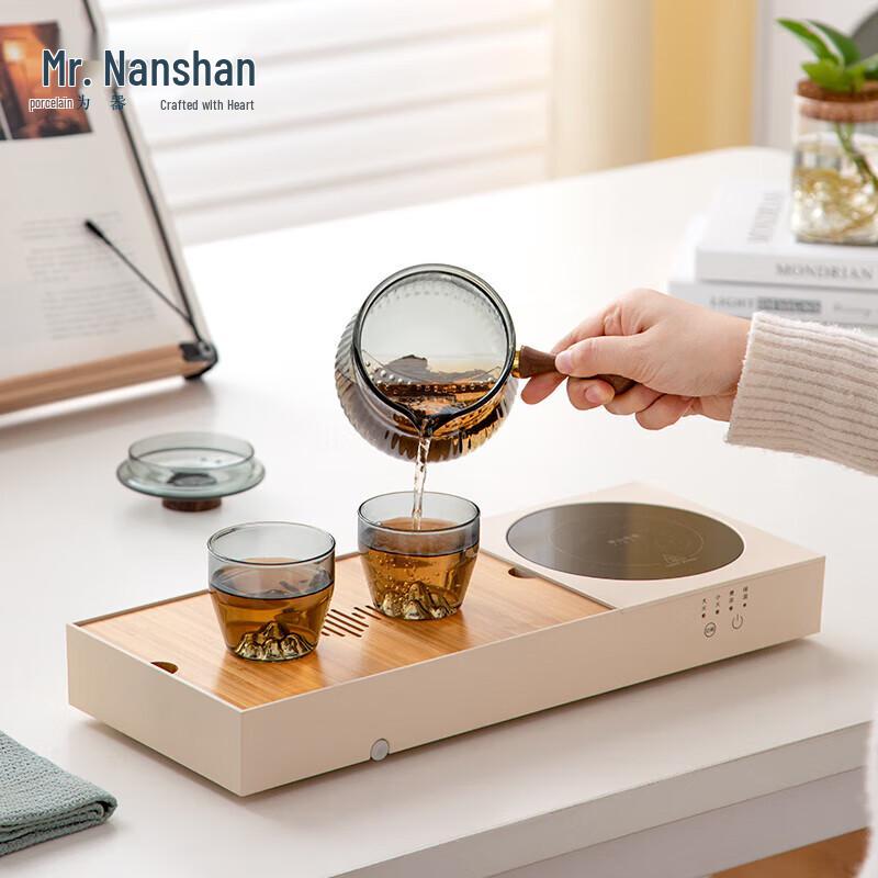 Nanshan Mr. Tea Ceremony Set with Drainage Tea Tray