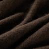 [ELLE] Women's Knit Sweater, V-neck, Wool & Cashmere Blend, Long Sleeves, Relaxed Fit, Elegant, Adult Casual, Brown