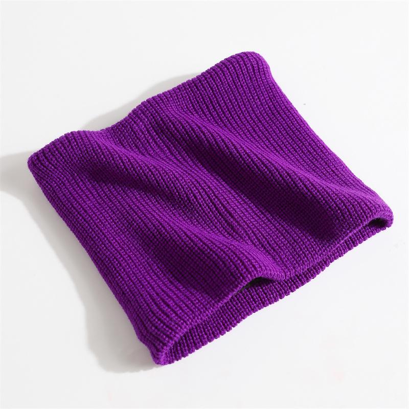 Einfarbiger Dicker Ring-Schal Mode Winter Warm Gestrickt Damen Herren Outdoor Vollmasken Schals Schal Halstuch