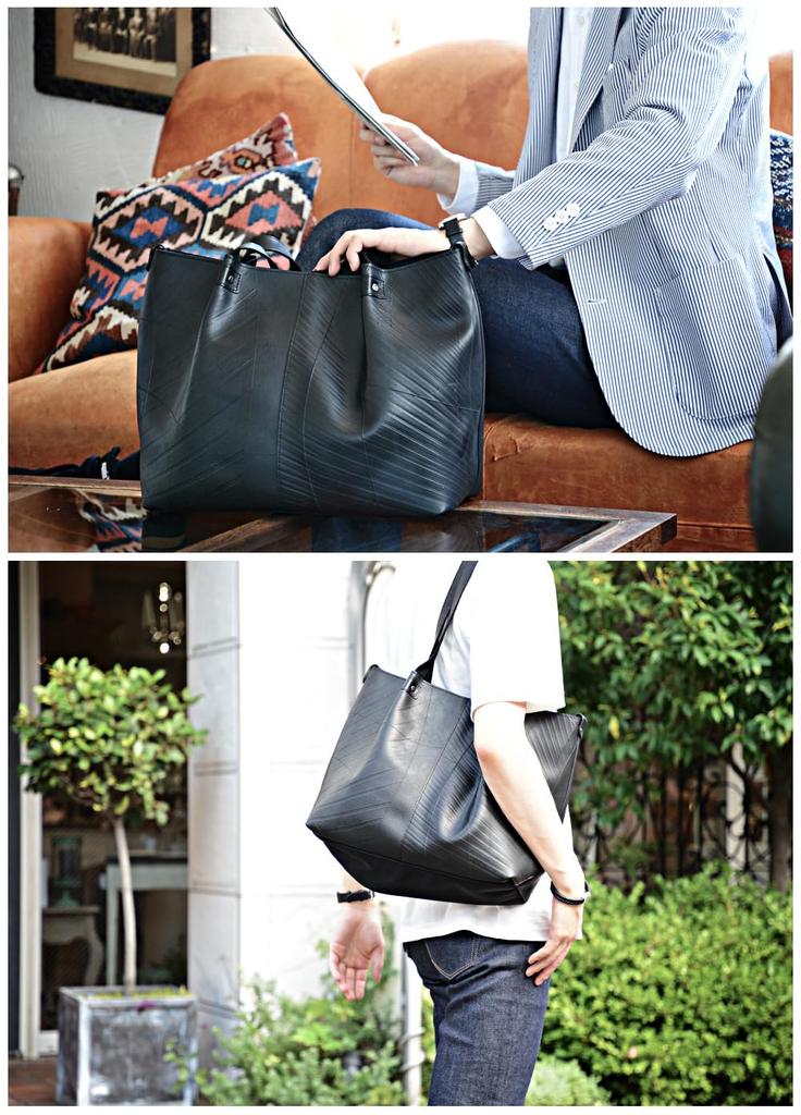 Plain Waterproof Tote Large Shoulder Crossbody Genuine Made In Japan [SEAL] 3-Way Bag, Capacity, Men's Bag, Bag, Leather, Durable, PS-059RD