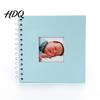 Small Photo Album Album 6 Inch Baby Memory Book Mini Scrapbook for Kids with Stickers & Decorative Compact Borders DIY First Year Milestone