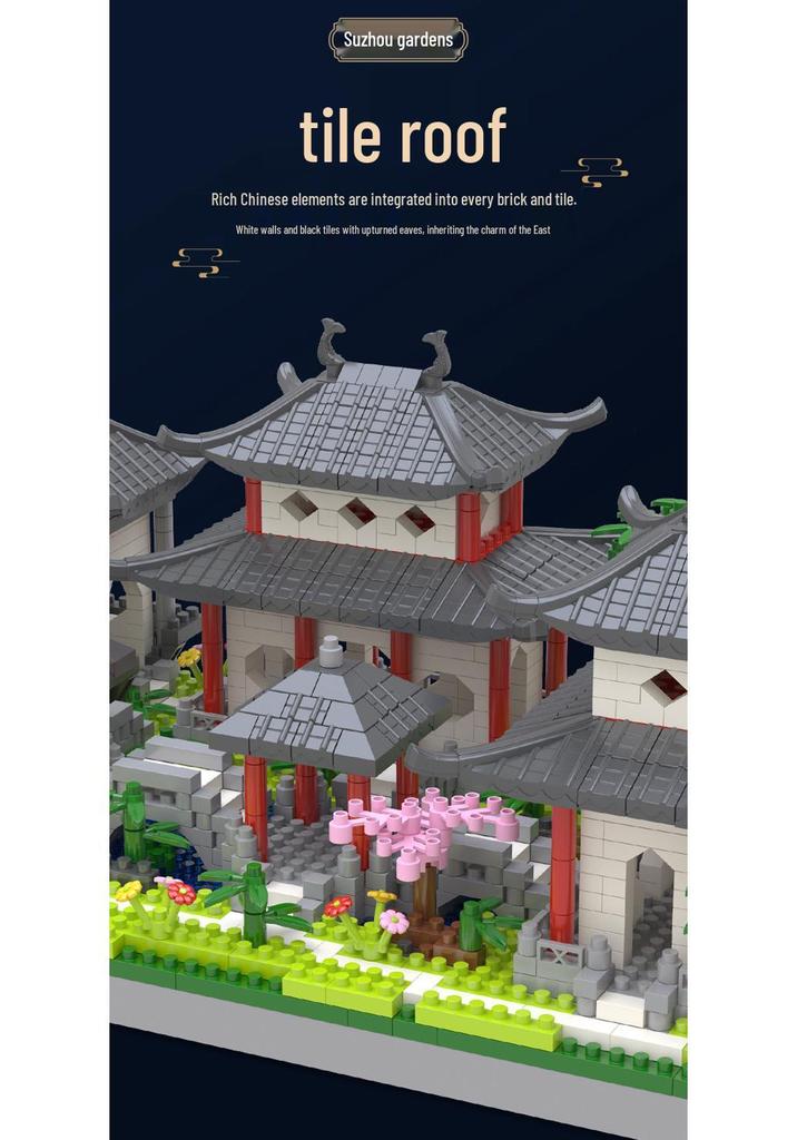 Chinese Architecture Micro Blocks: Lego-Compatible Educational Toy