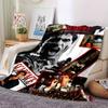 1pc Scarface-Inspired Flannel Blanket - Soft Cozy All-Season Throw for Bedroom, Sofa, Camping, Travel - Perfect Gift for Movie FansB77