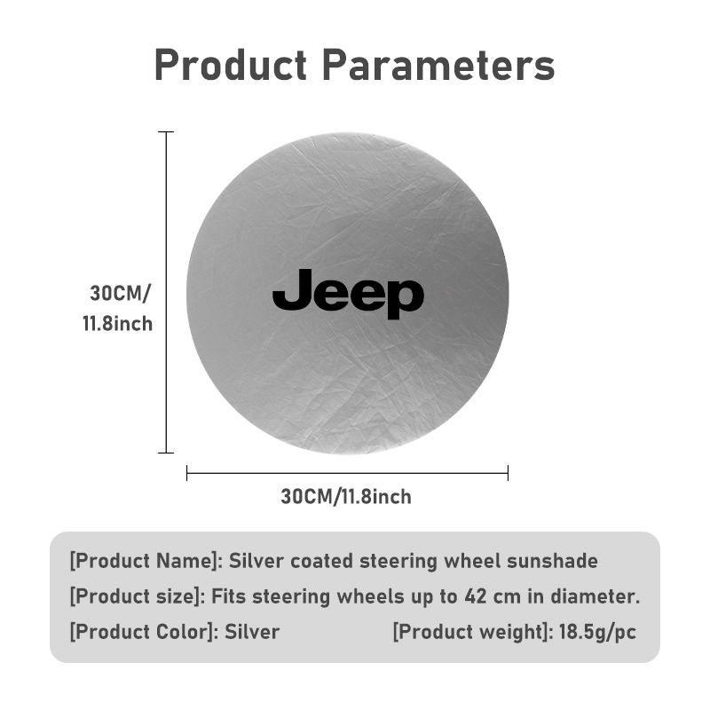 Car Steering Wheel Cover Sun Protection Insulation Protector Covers For Jeep Cherokee Patriot Liberty Wrangler JK JL Commander AKP1