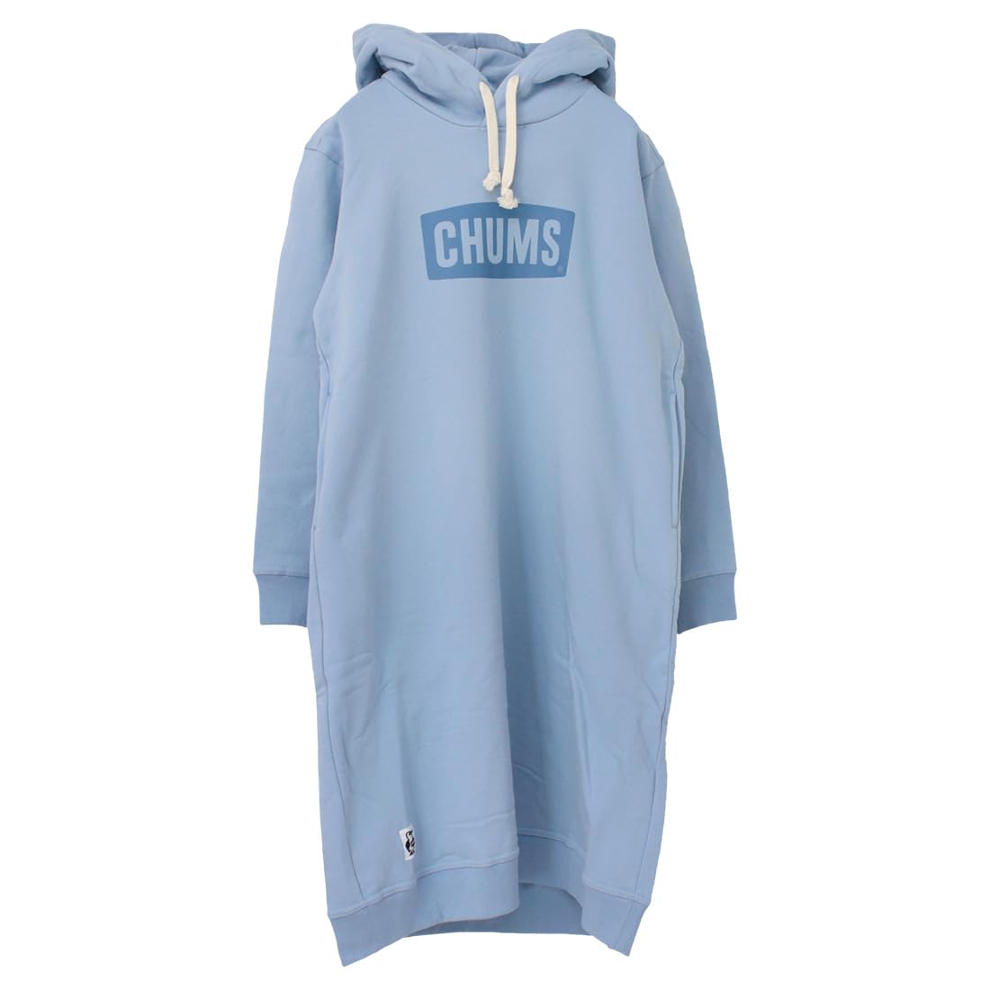 

Hooded Sweatshirt Logo Long Parka Sax [Chums] Women s