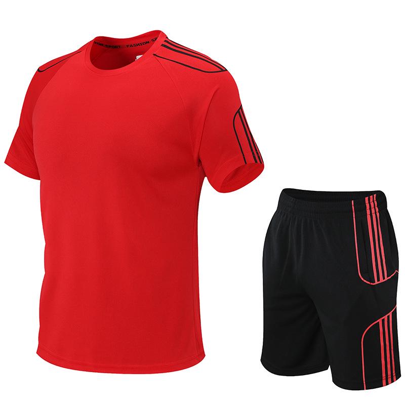 2024 Men's Summer Quick-Dry Sports Suit: Short-Sleeved Fitness & Running Wear.