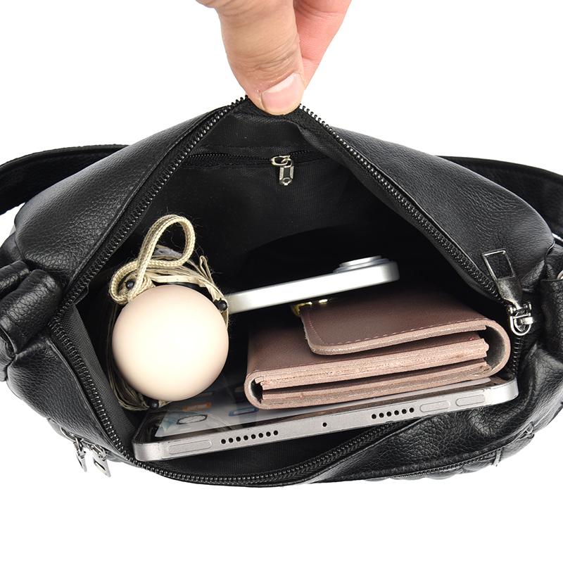Large Capacity Women's Bag PU Shoulder Bag Mother Bag