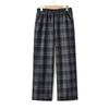 Women's Plaid High-Waist Straight Leg Casual Pants