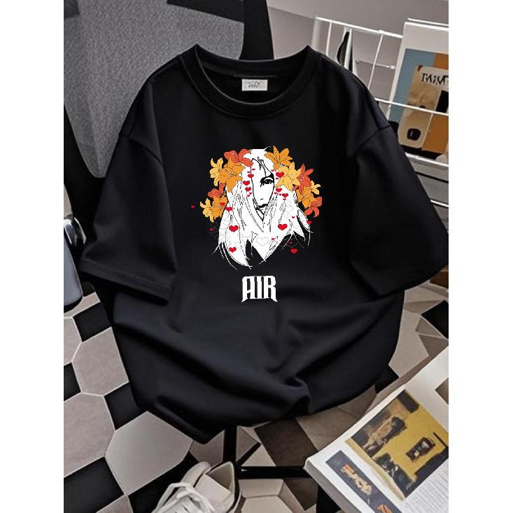 & Air Band T-Shirt - Massive Attack The Virgin Suicides Rare Portishead Stereolab Graphic Logo Tee - Black Music Group Merchandise, Soft Breathable