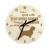 Petit Basset Griffon Vendéen - Clock with Dog, Wooden Clock with Engraving, Personalised Clock by