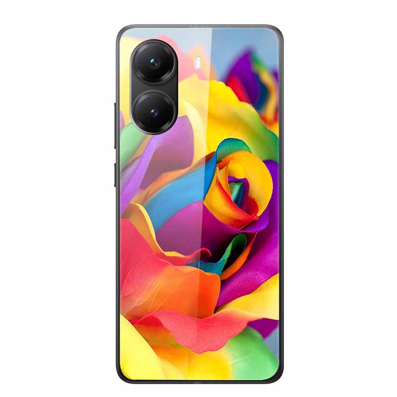 Tempered Glass Case For Xiaomi Poco X7 Pro Case Hard Glass Back Cover Soft TPU Bumper For Redmi Turbo 4 Phone Case X7Pro Turbo4