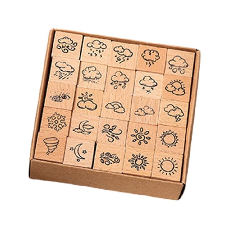 Flower Butterfly Themed Stamp Wood Decorative Stmap for Card Making Scrapbooking Photo Album Journaling Craft Project