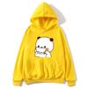 BuBu Panda’s Love Message To DuDu Bear Hoodie Kawaii Cartoon Graphic Sweatshirt Couple Clothes Men Women's Pullover