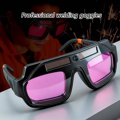 Casque de soudage automatique assombrissant professionnel Alimenté par énergie solaire Réponse rapide Réglable pour la sécurité du soudage et de la meulage