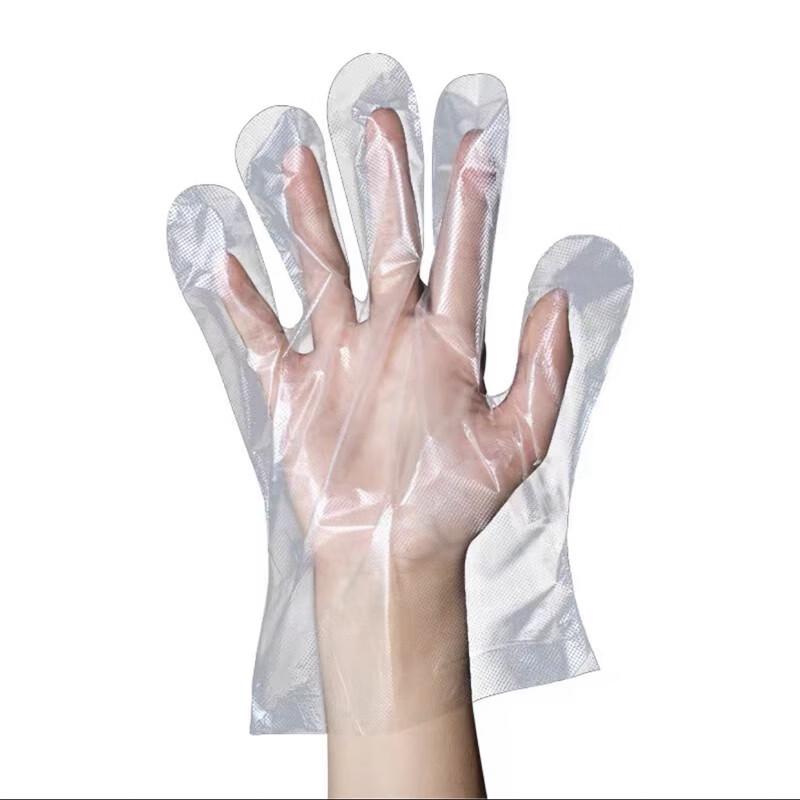 ZISIZ 500 Count Extra Thick Disposable Plastic Gloves