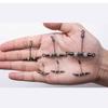 15Pcs Swivels Barrels Rolling Swivels Fishing Tackle Rig Swivels 3 Way Swivels with Glow Beads