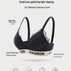 Summer Lace Push-Up Wireless Bra: Enhances Small Chest, Anti-Sag Support, Sexy Triangle Cup Design