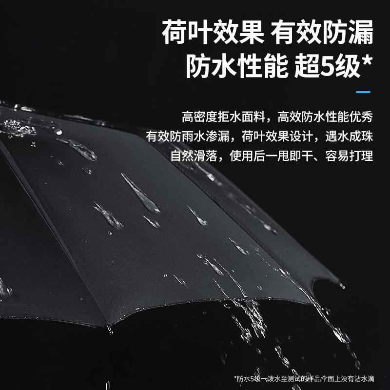 24-Bone Automatic Umbrella Double Keel Umbrella Vinyl Weather and Rain Dual-purpose Enlarged UV Protection Triple Folding