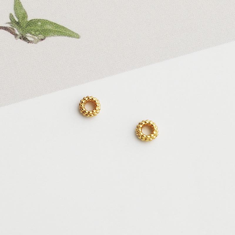 

Мини-бусина-разделитель из позолоченного серебра S925 для самостоятельного изготовления ювелирных изделий S925 Gold-plated