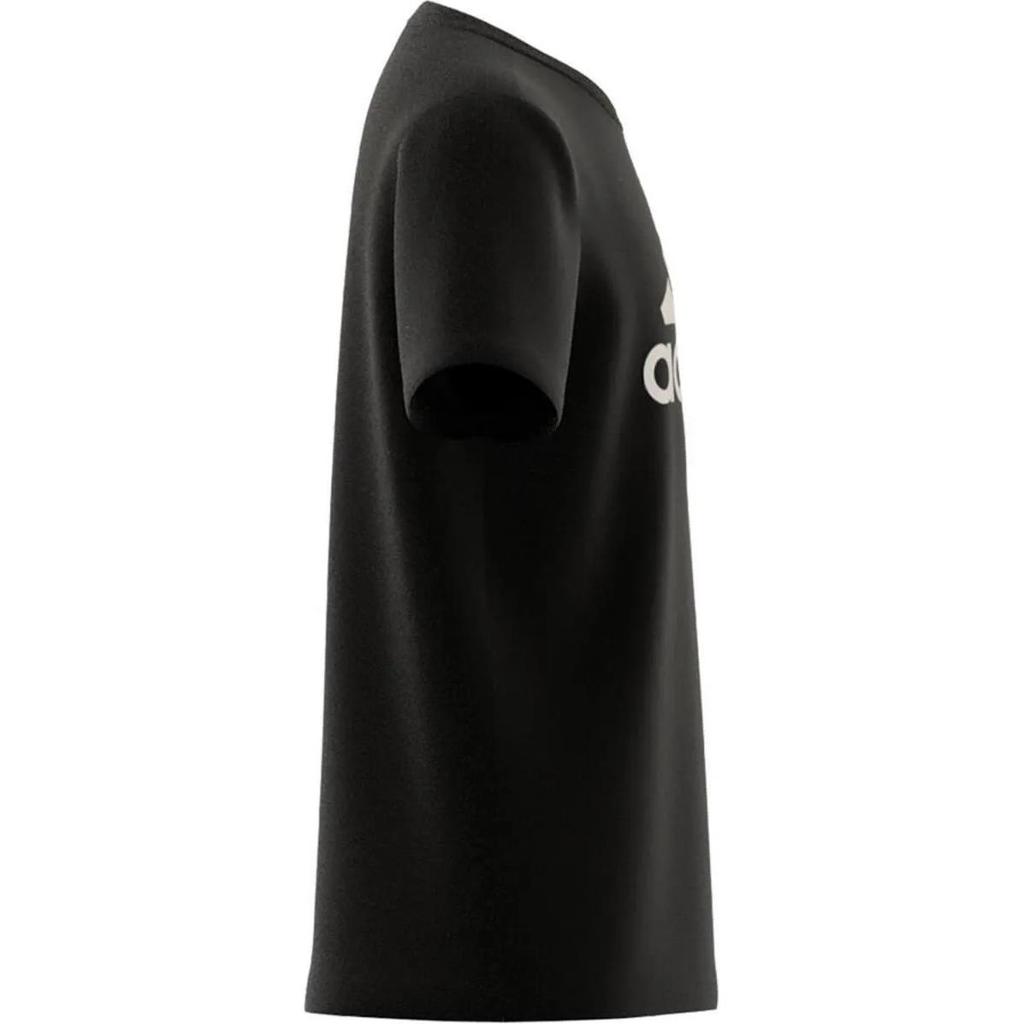 Adidas T-Shirt Round Neck Short Sleeve Letter Black Kids tops IC6855