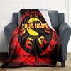 1PC Sc Bern Custom Name Patterned Flannel Blanket Suitable For All Seasons For Home Decor Warmth And Comfort Gifts Holiday Present