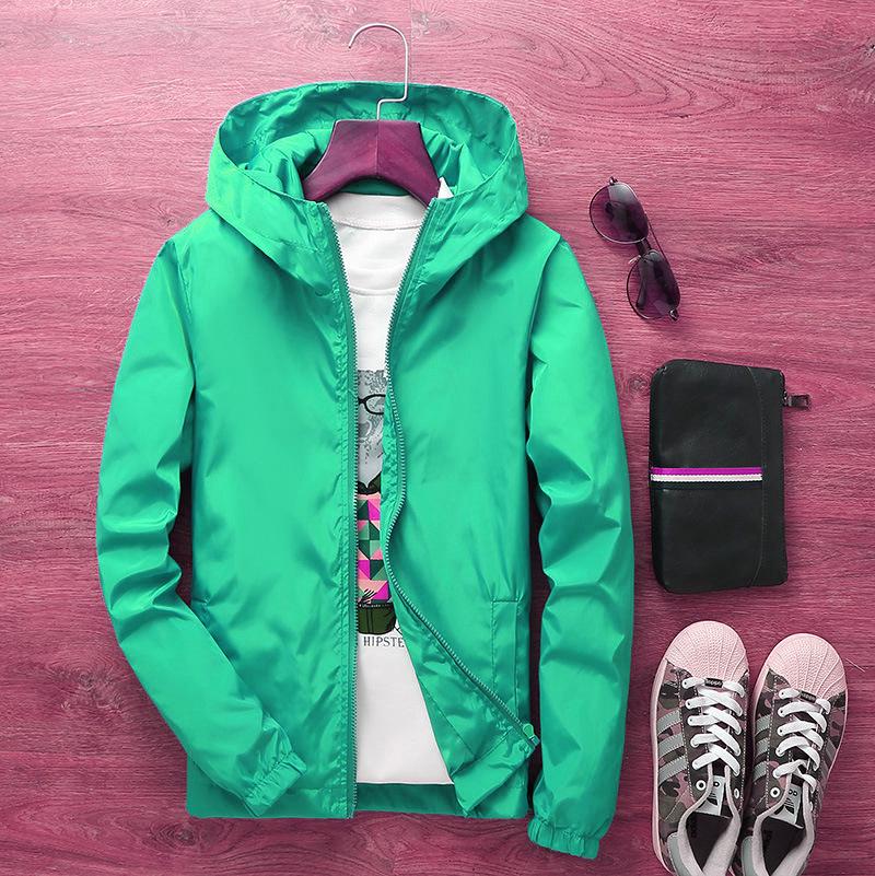 2022 Herren Windjacke: Unifarbene Jacke mit Sonnenschutz, individuellem Logo, Klassen- und Teamuniform, für Frühling und Herbst.