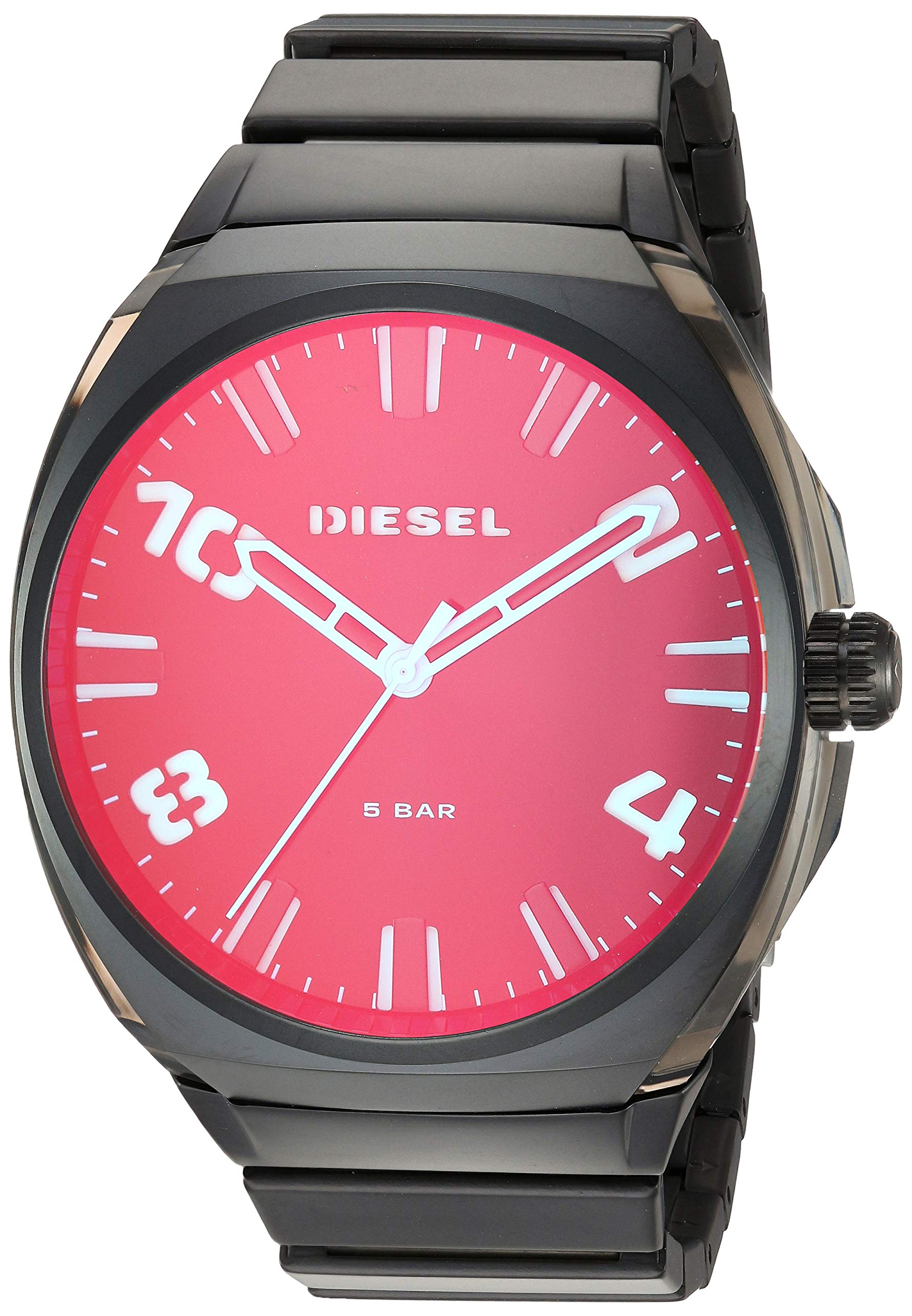 

Diesel Stigg Stainless Steel and Nylon Quartz Watch Size 30 Men s Strap, Black, (Model DZ1886) чёрный