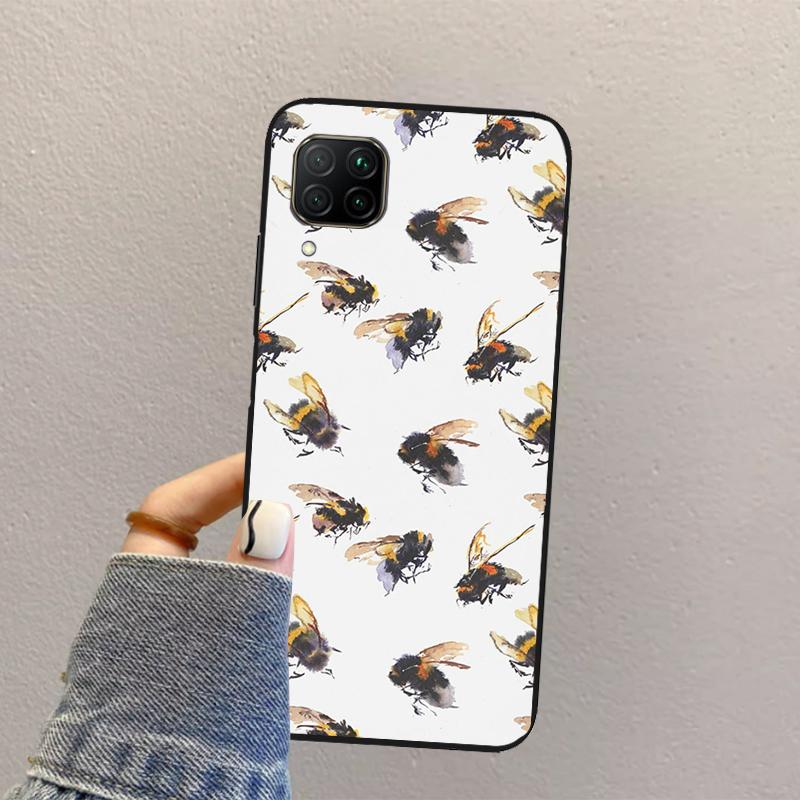 Bee Honey For Huawei Nova Y70 Y90 Y60 Y73 Y72 Y61 Y91 12s 12i 11i 8i 9 10 SE P40 Lite P60 P30 Pro Case