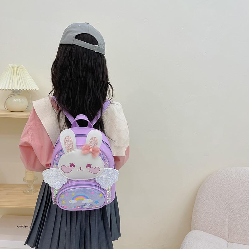 Adorable Korean Style Children Backpack With Cute Bunny Design For Boys And Girls