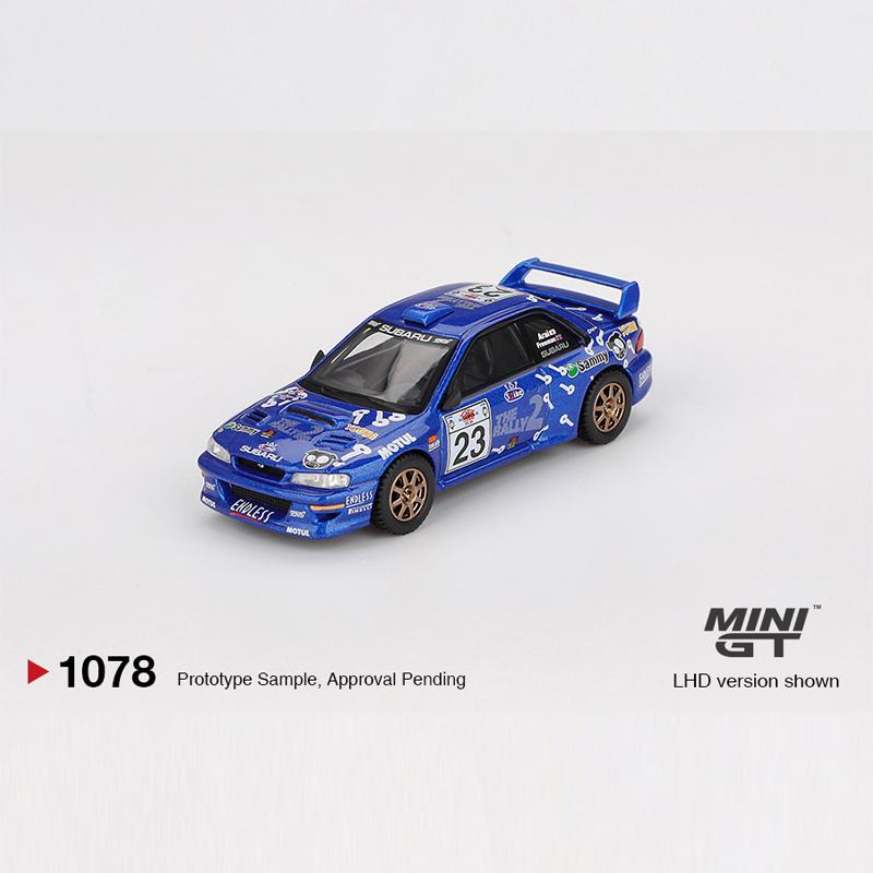 

MINIGT 1:64 Subaru Impreza WRC99 #23 2000 Acropolis Rally Alloy Diecast Car Model Collect Ornaments Gift Toys