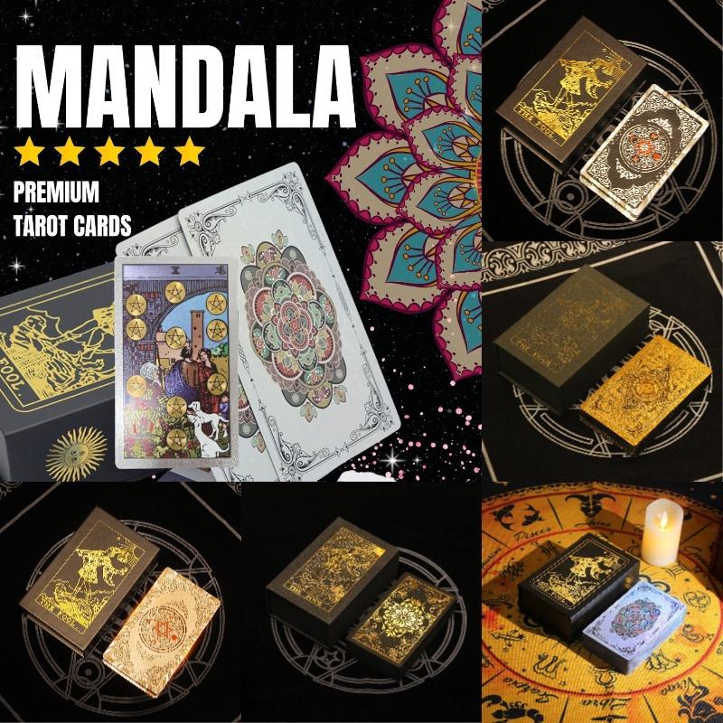 New Arrival Tarot Cards With Gold Foil Waterproof Plastic Pvc Playing Cards For Tabletop Games