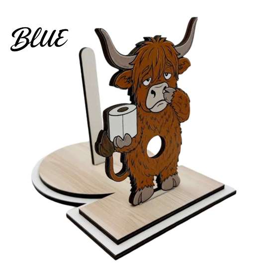 Funny Animal Toilet Roll Stand Paper Holder  Creative Shape Dispenser  Vertical Stable Tissue Rustic Log Style Storage Rack  Solid Wood for