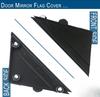 Door Mirror Flag Cover Molding Left Driver&Right Passenger Side Compatible For Fiat 500 2012-2019 Replaces 1SJ85KX7AA 1SD00KX7AA