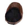 Autumn Winter Leather Warm Forward Hat Men's Vintage Paintsman Hat Beret Cap