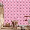 Checkerboard wallpaper, powder pink and white, fine detail, 50x1000