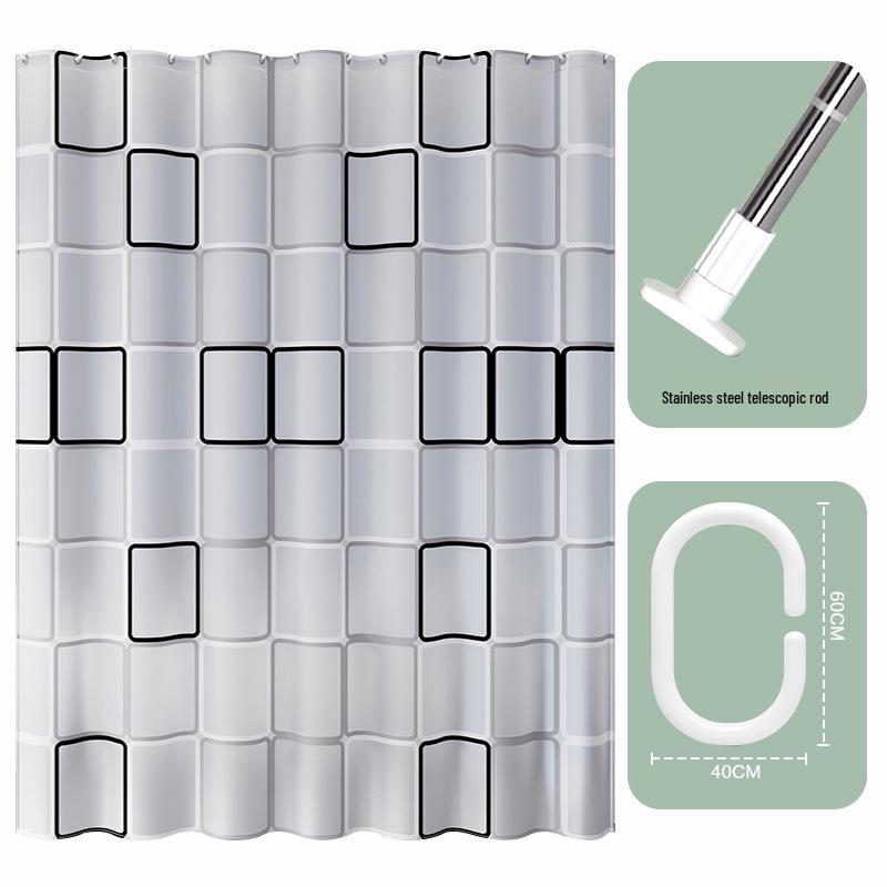 Luxury Eco-Friendly Waterproof & Mildew-Resistant Shower Curtain