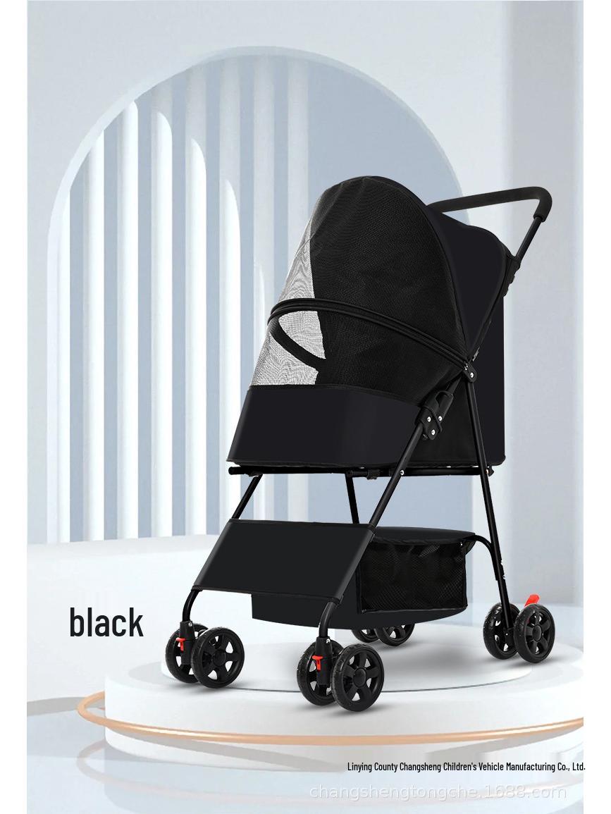 

Универсальная коляска для домашних животных BNDC: Большой, удобный и легко складывающийся дизайн для кошек и собак. Piece