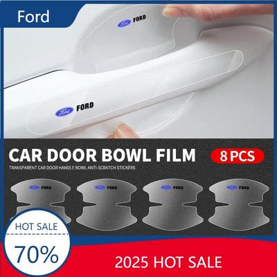 Enfoque Caliente Para Ford Manija de Tazón de Puerta de Coche Protección Anti-colisión Resistente a Arañazos Tiras Transparentes Pegatinas Para Ford Focus 2 3 Mond
