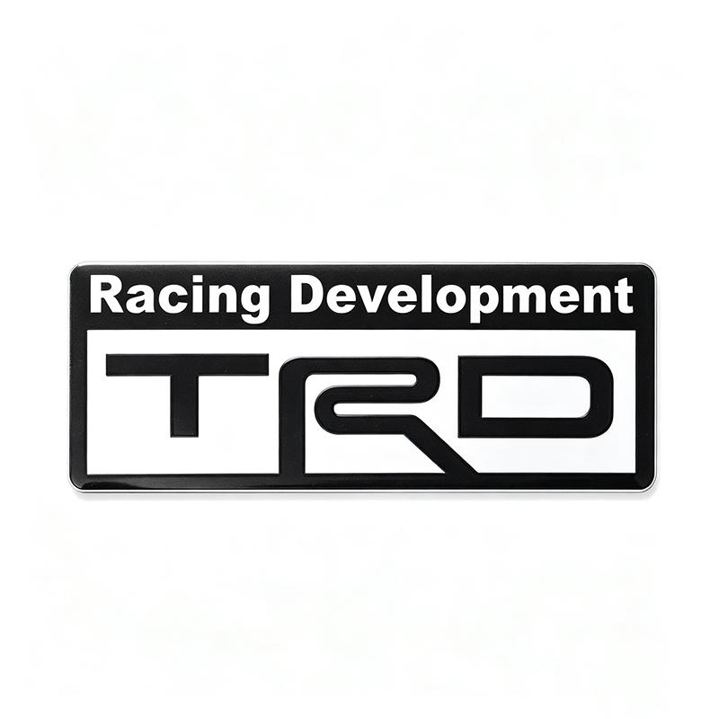 Car Aluminum Emblem Badge Supercharged Styling Decal Sticker For Toyota Hilux Aygo Yaris Ractis Corolla Camry CHR Auris Tacoma