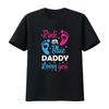 Gender Reveal Papa Daddy Vater Familie T-Shirt vintage gewaschen Mann Oberteil für den Alltag grafisch Lässig Designer-Kleidung