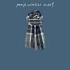 Women's Autumn & Winter Plaid Scarf: Thick Imitation Cashmere Shawl, Solid Color Neck Warmer for Students