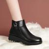 Winter Women's Shoes, Thick Velvet Women's Cotton Shoes, Soft-soled Flat-bottomed Non-slip Warm Women's Boots