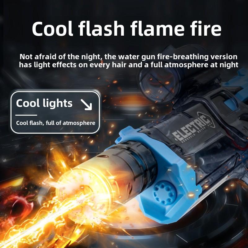 Kids Electric Water Gun Toys Artificial Flame High Stress Fights Game Summer Outdoor Beach Swimming Pool Toys For Kids Present