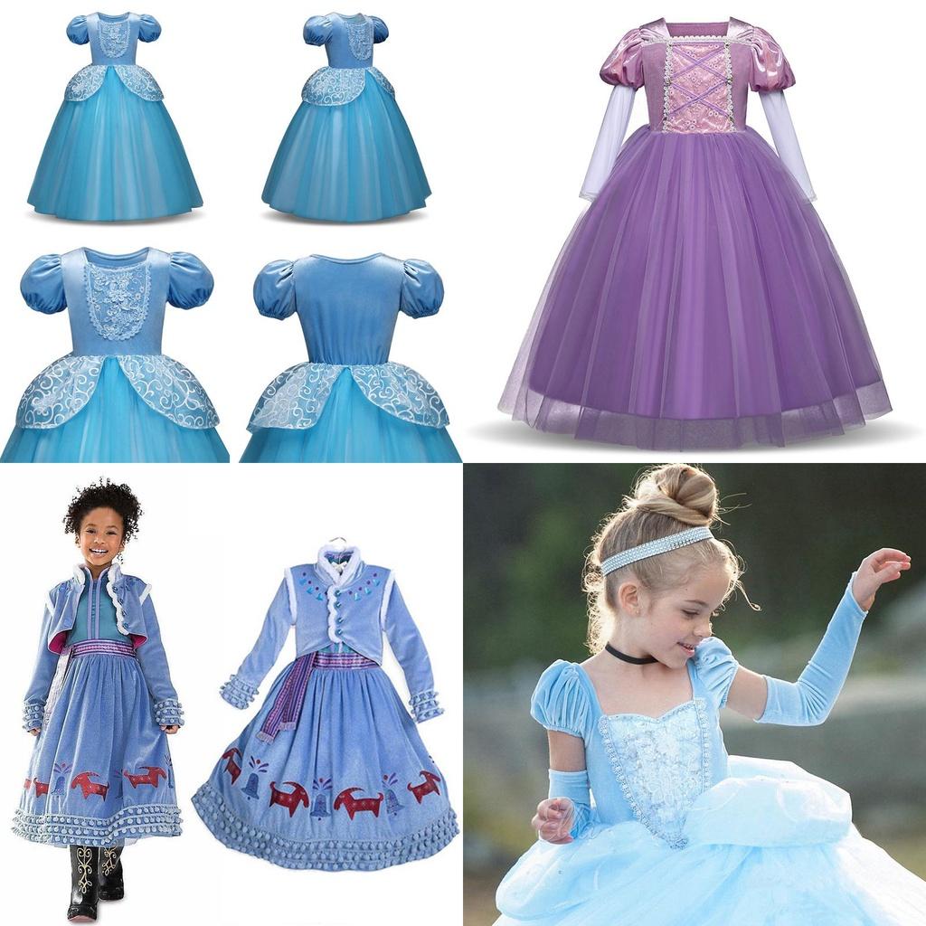 Enchanting Cinderella Aurora Princess Costume For Kids With Exquisite Workmanship