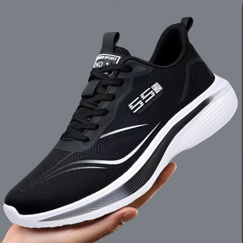 Breathable Sneakers Men Sport Running Shoes Light Athletic Shoes Mesh Men Casual Flats Trail Walking Shoe Plus Size 47