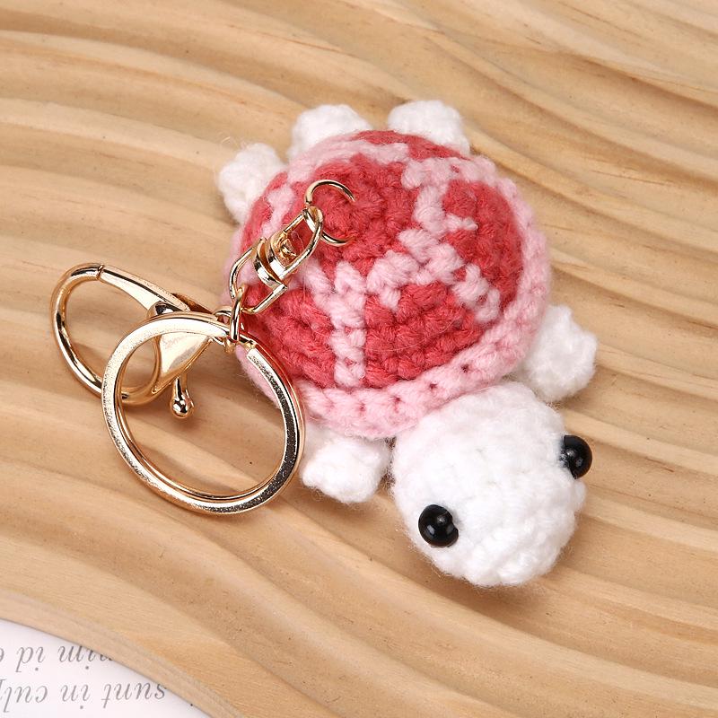 

В язаний гачком брелок-черепаха: Мультяшний кулон для сумки та лялька-підвіска для автомобіля