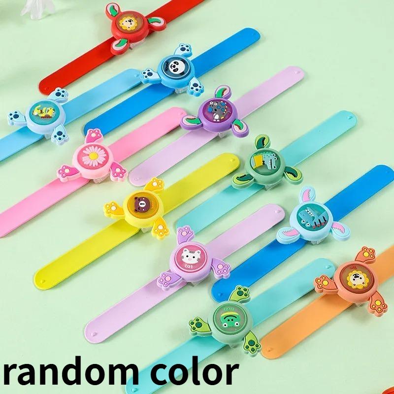 Rotatable Mosquito Repellent Bracelet, Kids Slap Wristband Silicone Bangle, Glowing Plant Essential Oil Anti-Bite Wristband