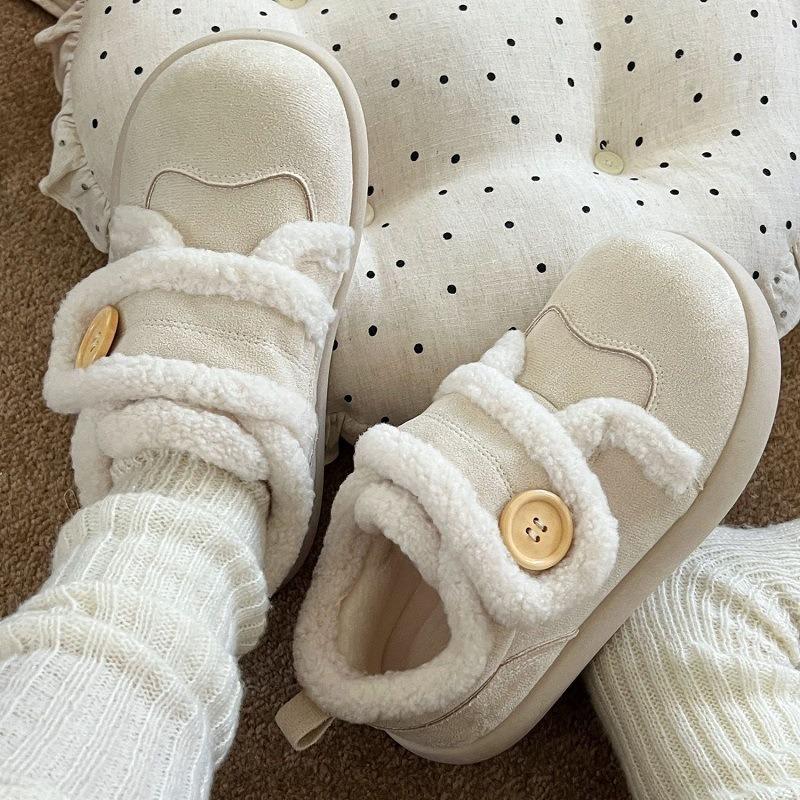 Retro Cotton Shoes, New Women's Shoes, Anti-slip Board Shoes, Warm Snow Boots