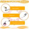 5Pcs Nail Dotting Wax Pen Replaceable Head Beads Rhinestones Gems Picker Dotting Pen Manicure Self-Adhesive Nail Art Tools
