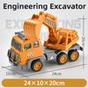4 Styles Inertia Engineering Car Toy Plastic Excavator Model Tractor Toy  Children Gift
